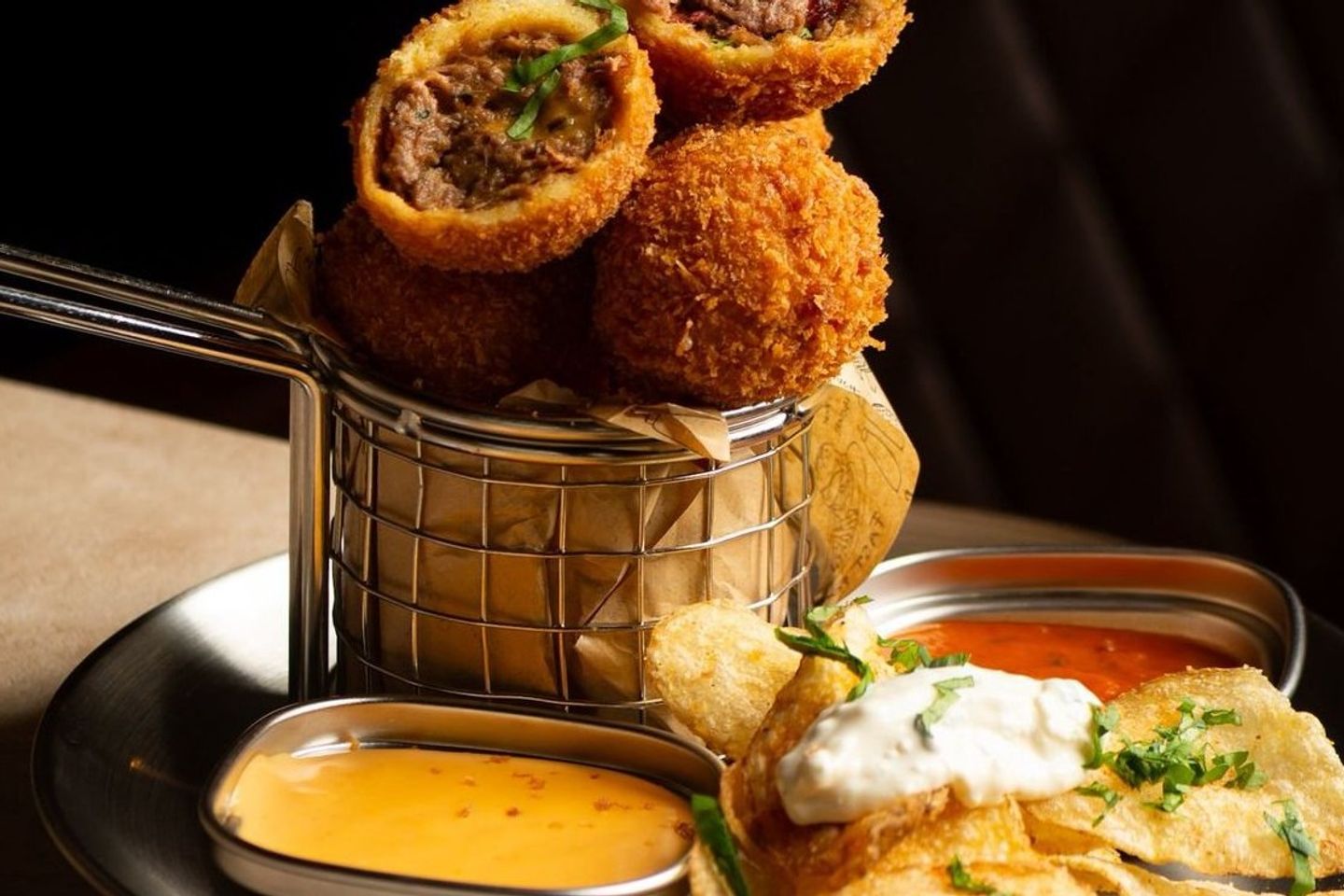 Brisket Balls Basket