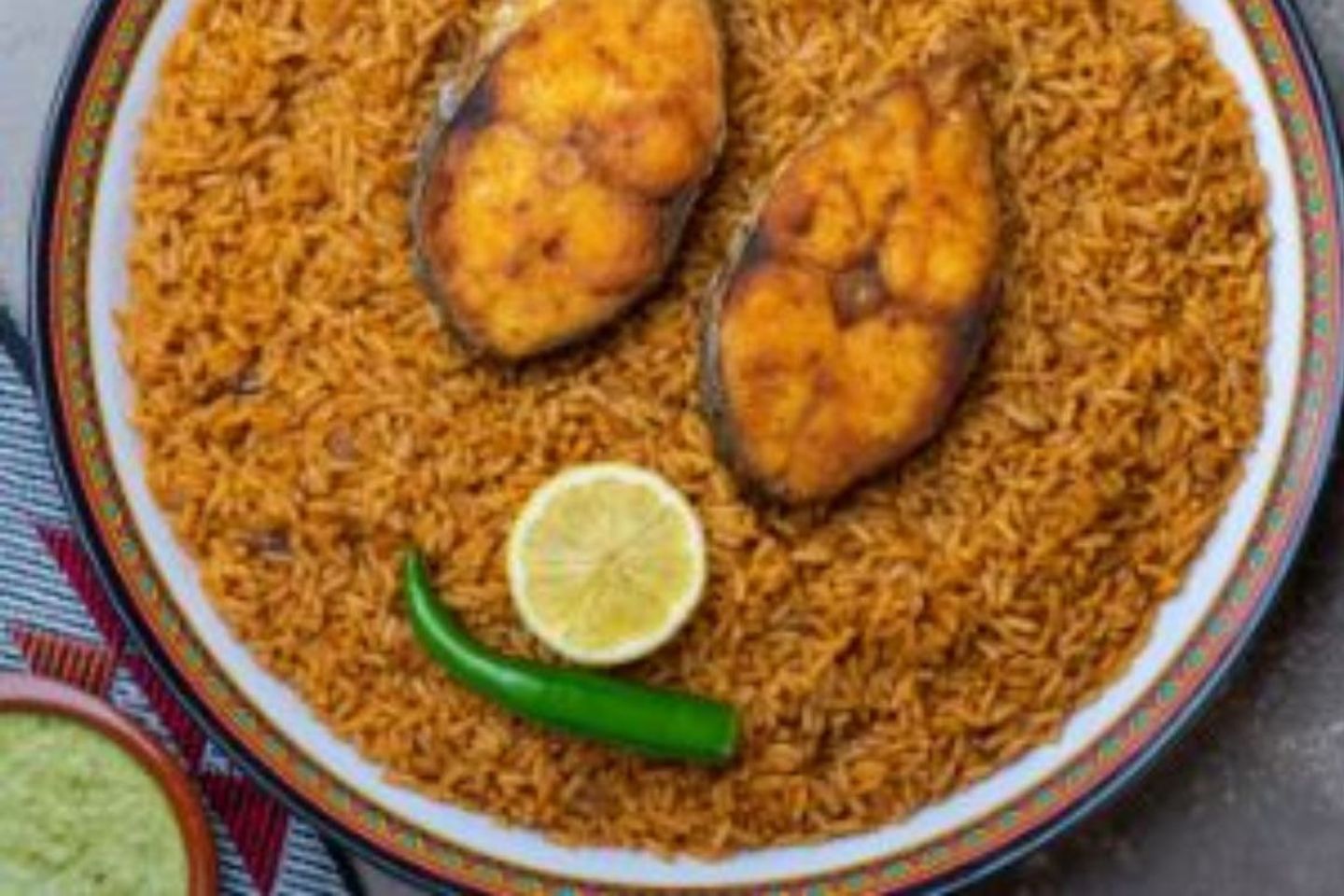 Fried Fish With Rice For One Person