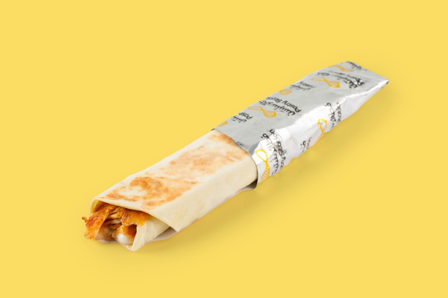 Chicken Shawerma On Saj Sandwich