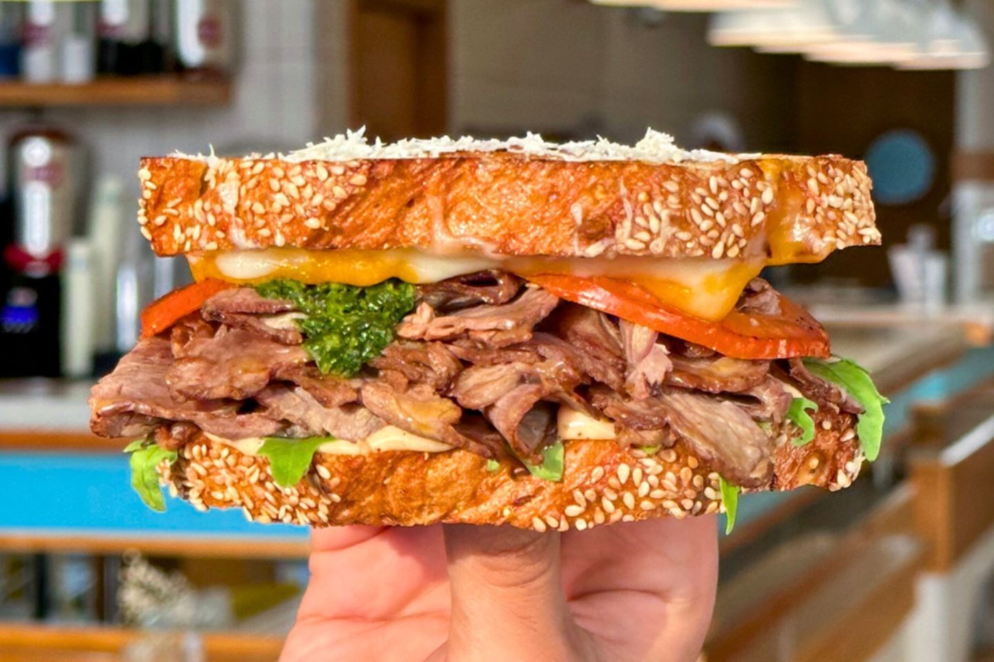Roast Beef With Chimichurri Sandwich