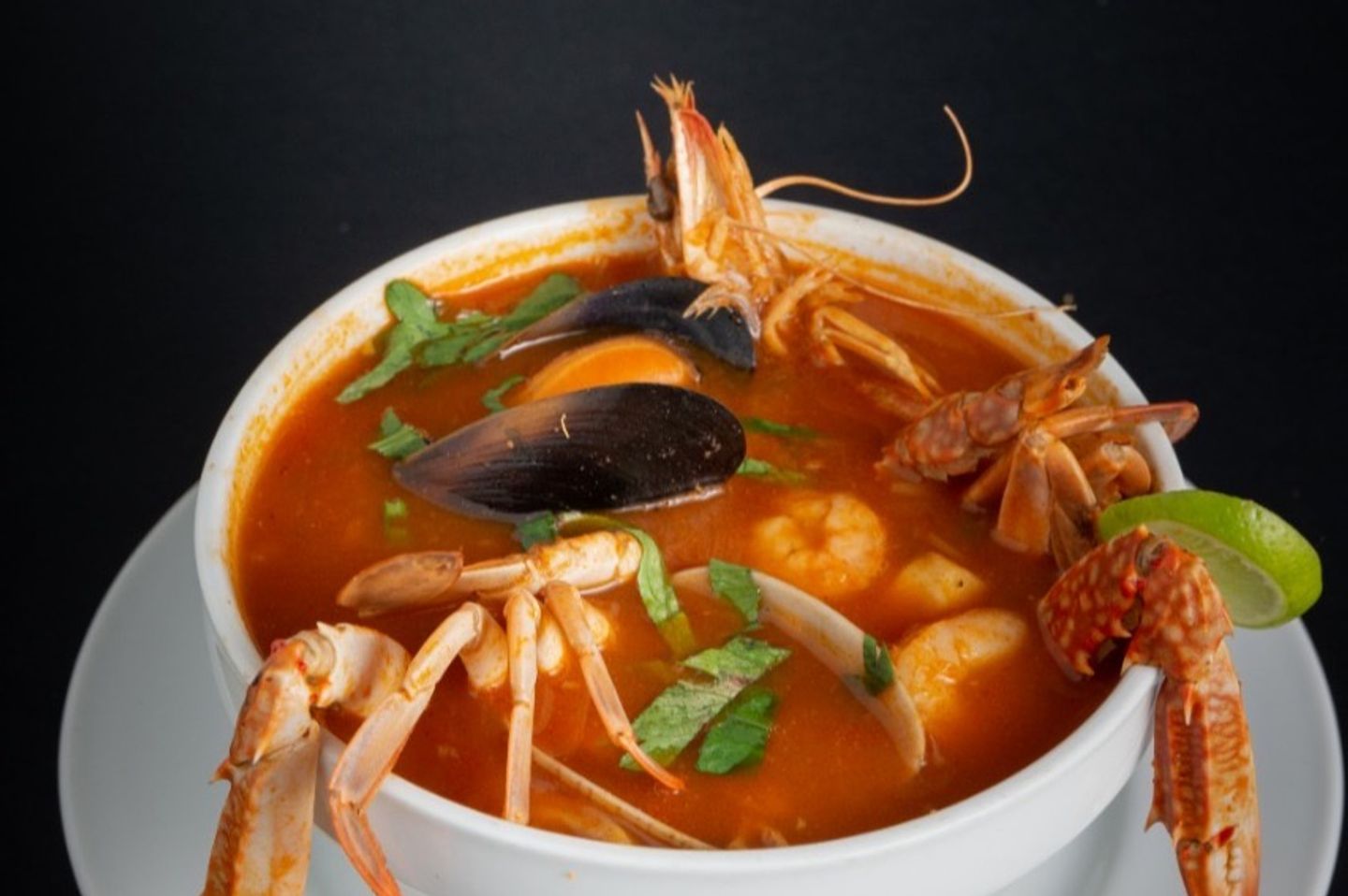 شوربة سي فود تايلاندية سبايسي