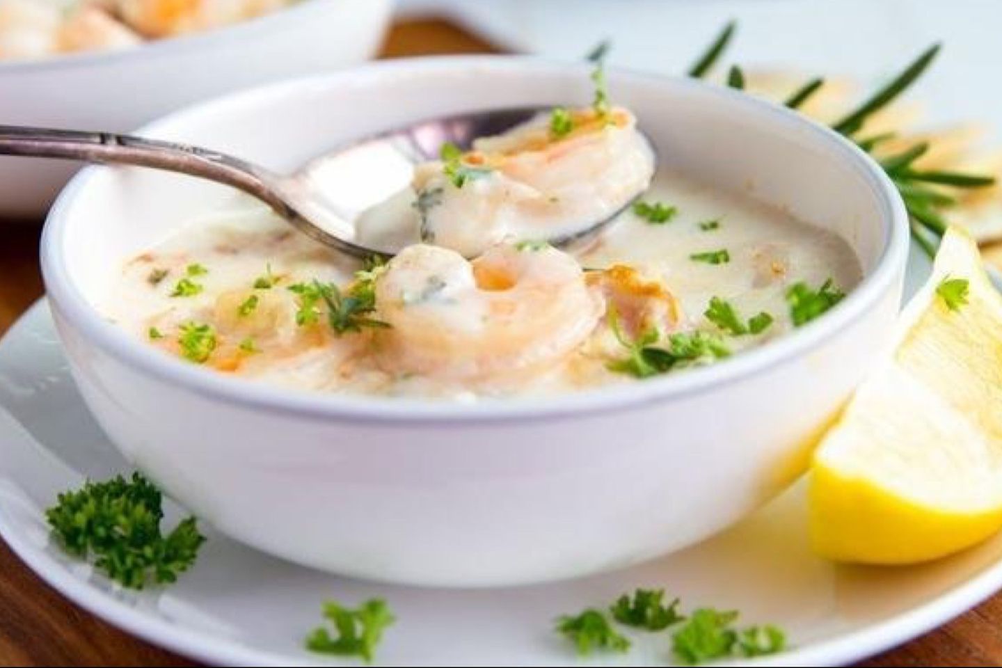شوربة جمبري بالكريمة