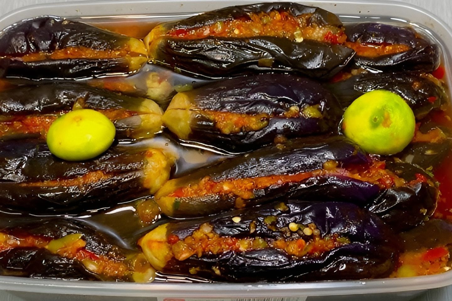 Can Of Pickled Eggplant