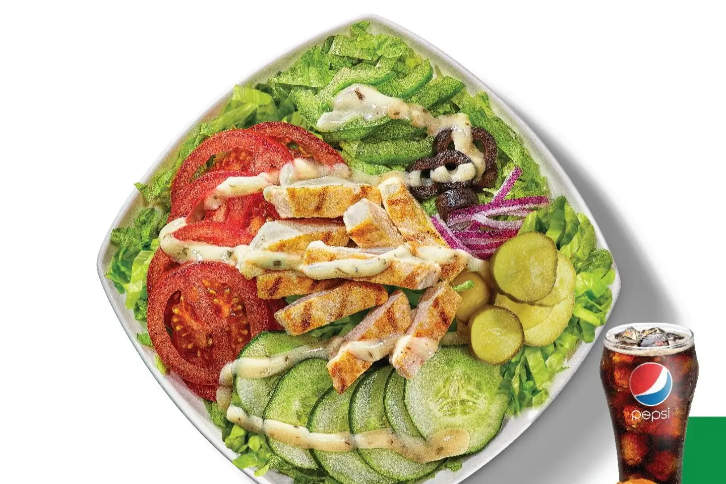 Chicken Guacamole Salad Combo