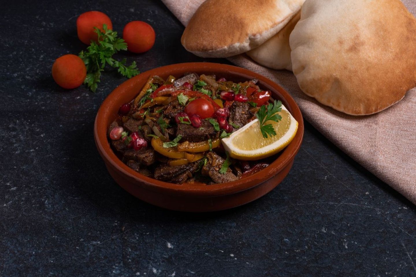 صاجية كبدة غنم