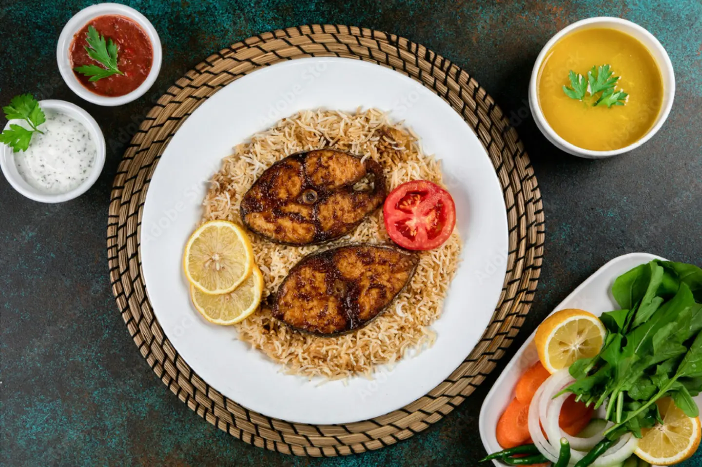 وجبة بسمك الكنعد (الديرك)