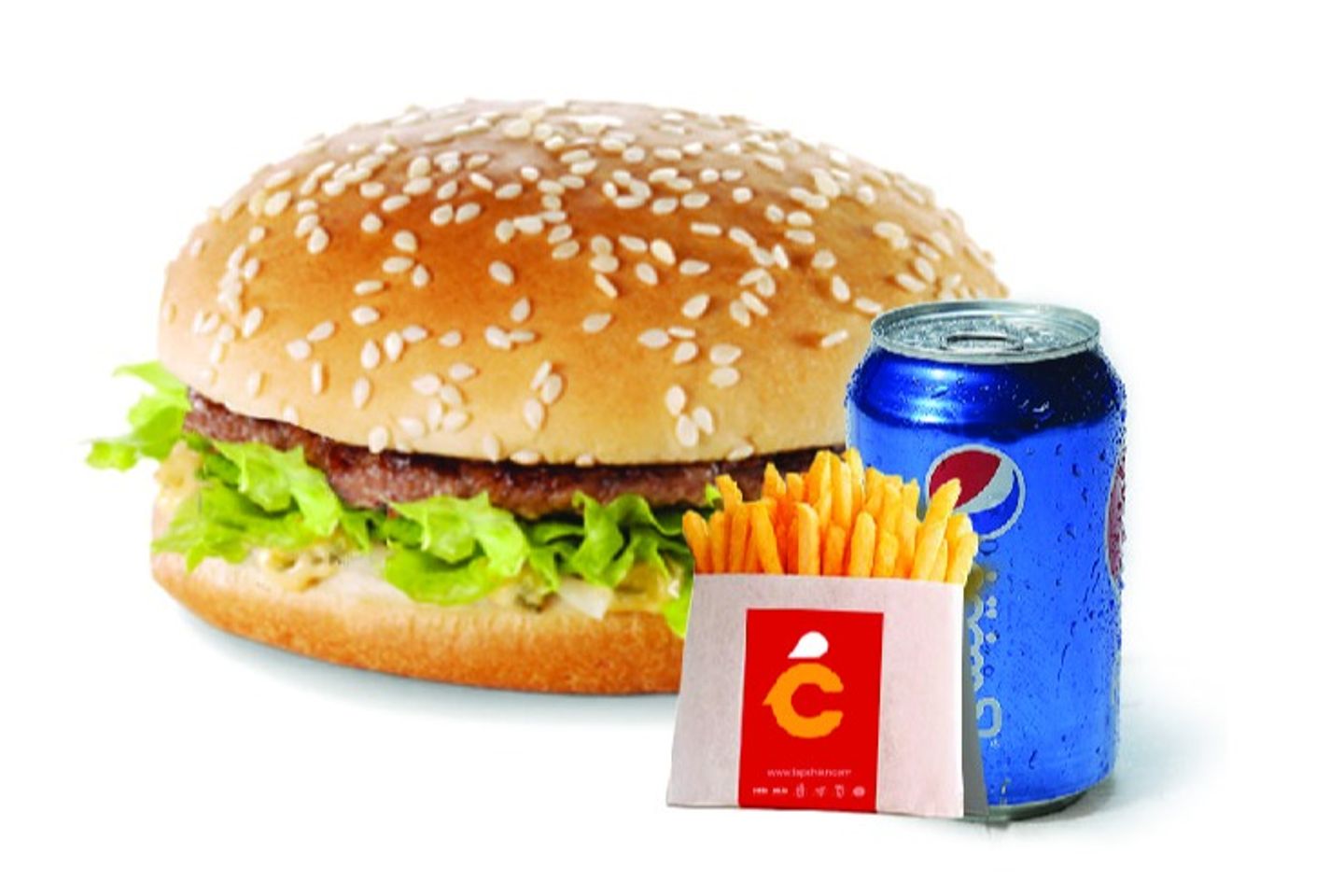 وجبة برجر لحم  صغير