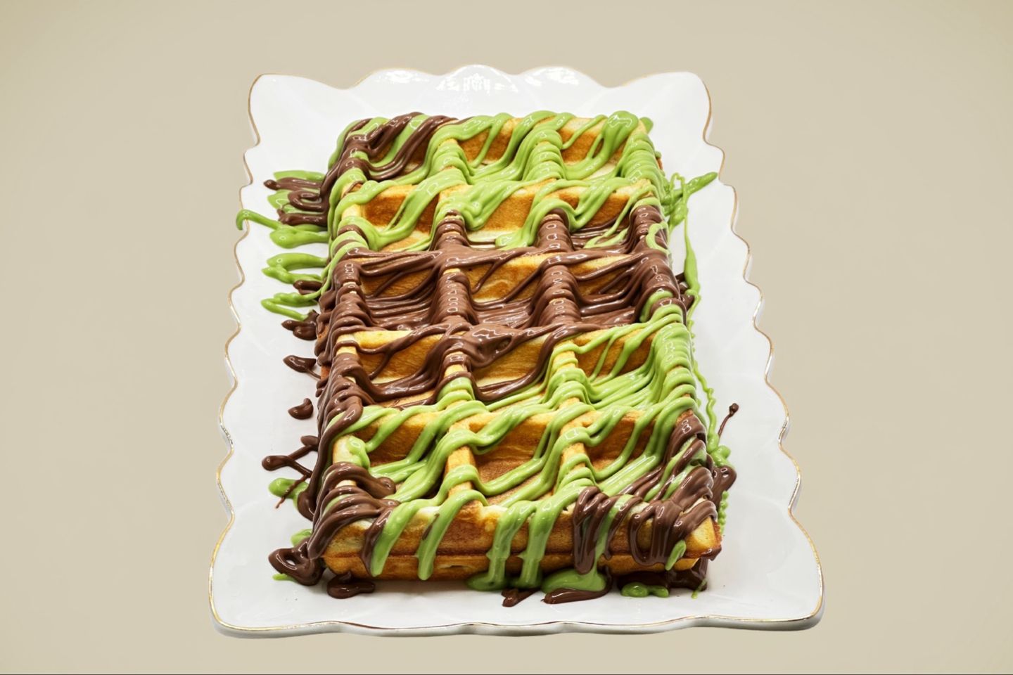 Waffle Nutella And Pistachio