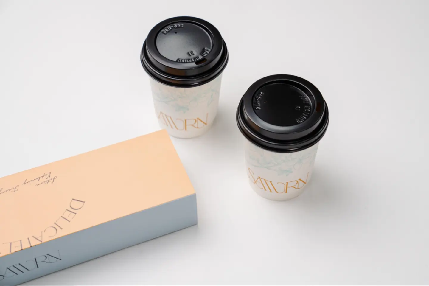 4 Pieces Of Our Pastel De Nata With 2 Cups Of Hot Black Coffee
