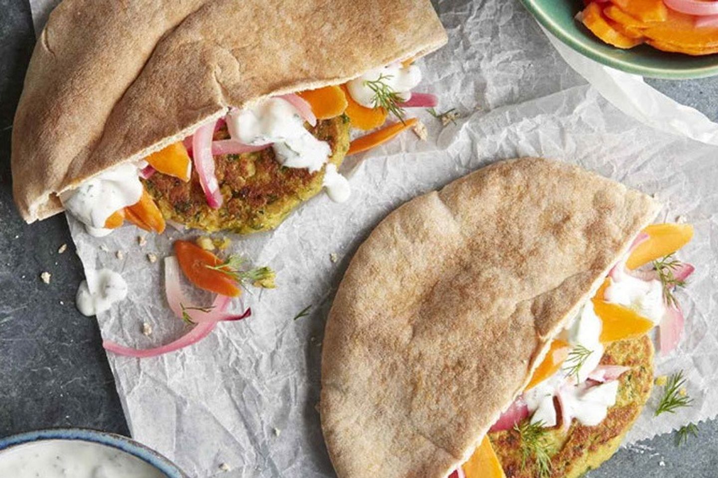 Falafel Egg Sandwich