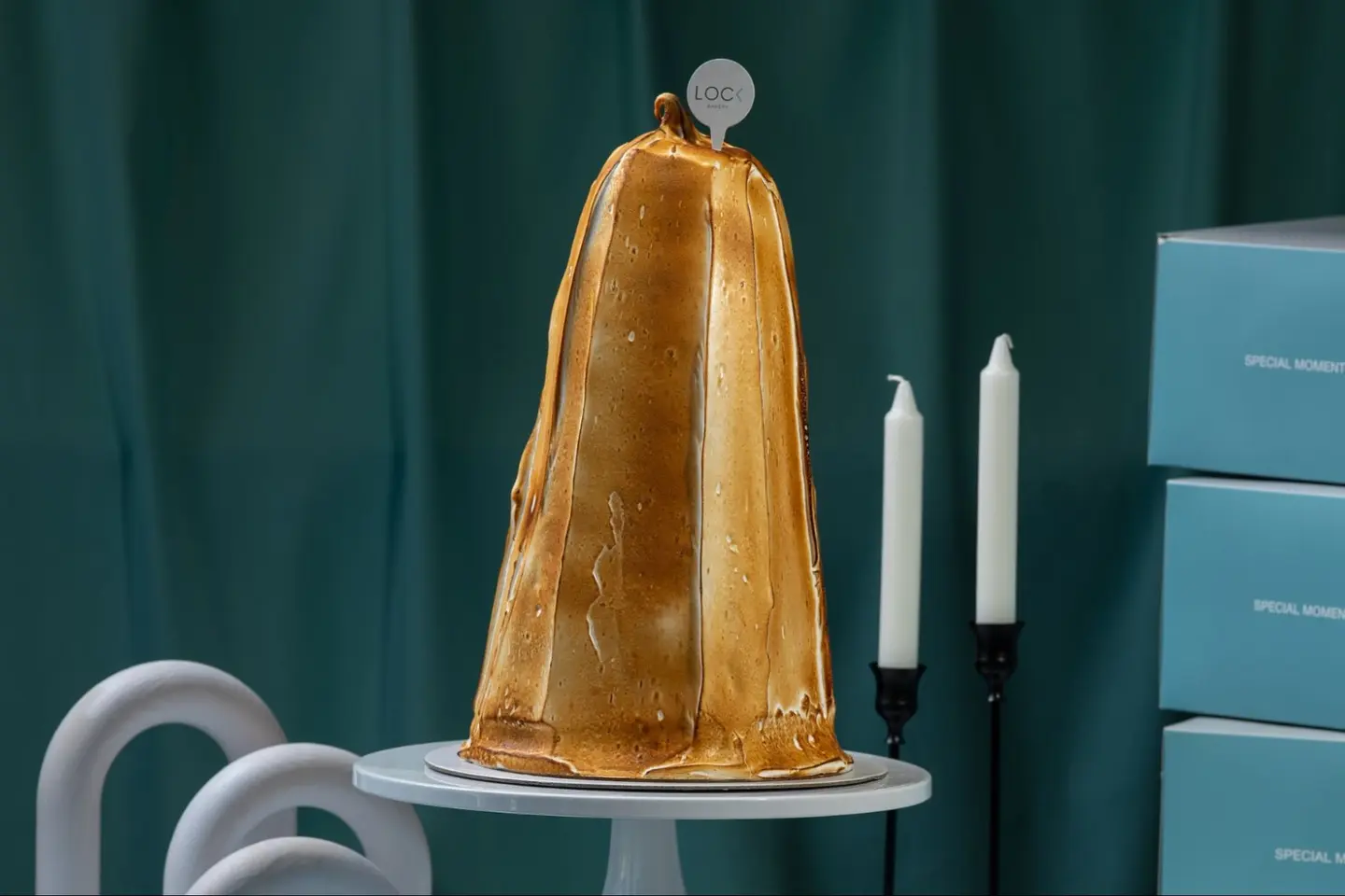 Volcano Pyramid Ice Cream Cake