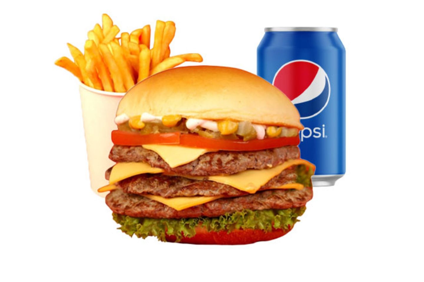 Classic Triple Burger Meal