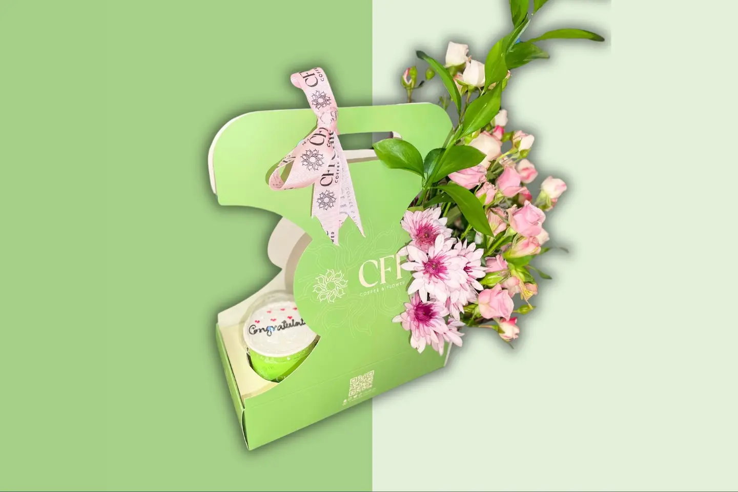 New Flower Holder Flowers And Cupcakes Or Sweets