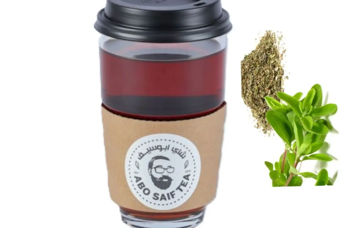 كوب زجاج شاي مع الوزاب