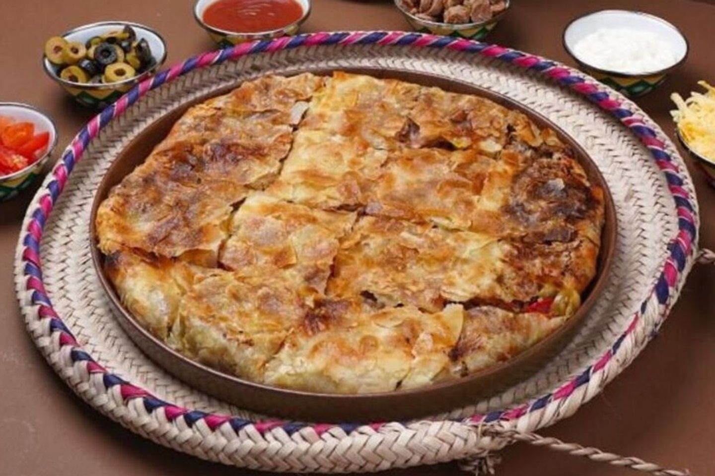 Sausage And Pastrami Pie