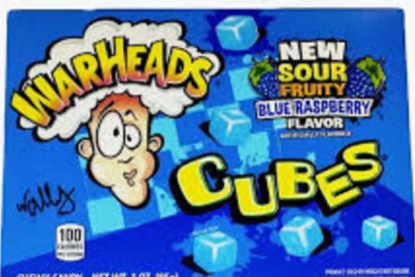 Warheads Blue Raspberry Cubes Theatre 85 G