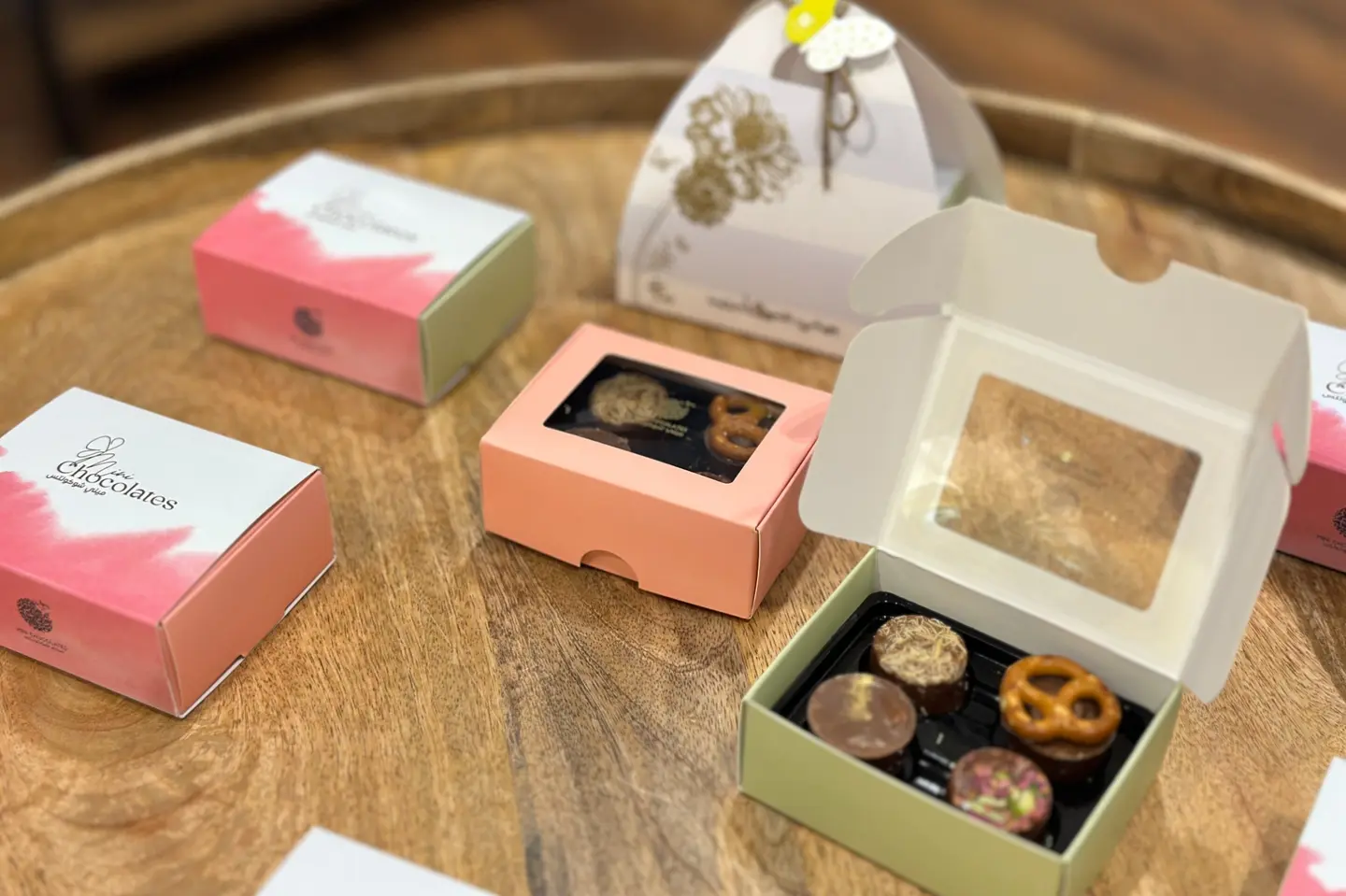 4 Piece Chocolate Favors