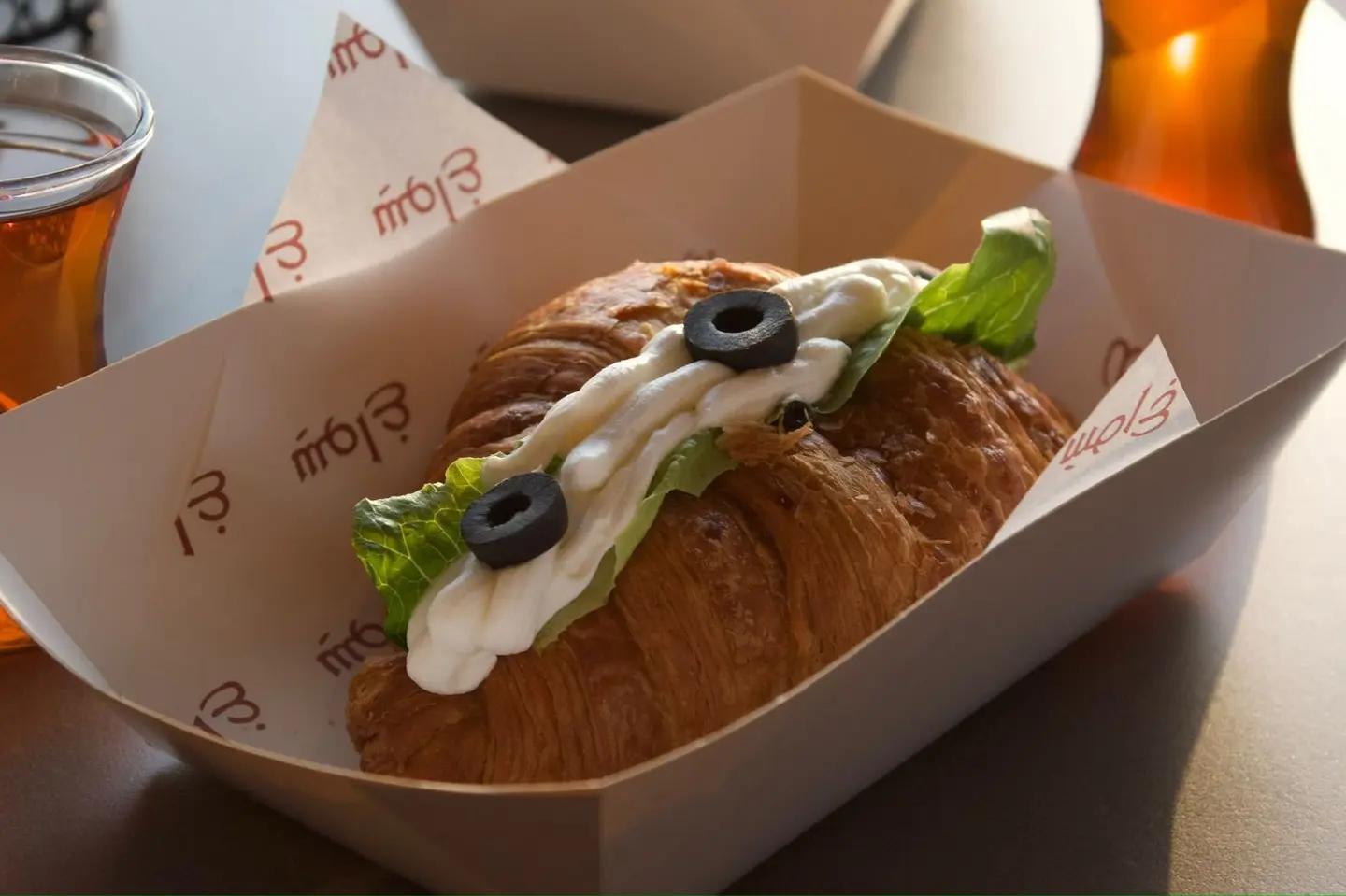 Labneh And Olive Croissant