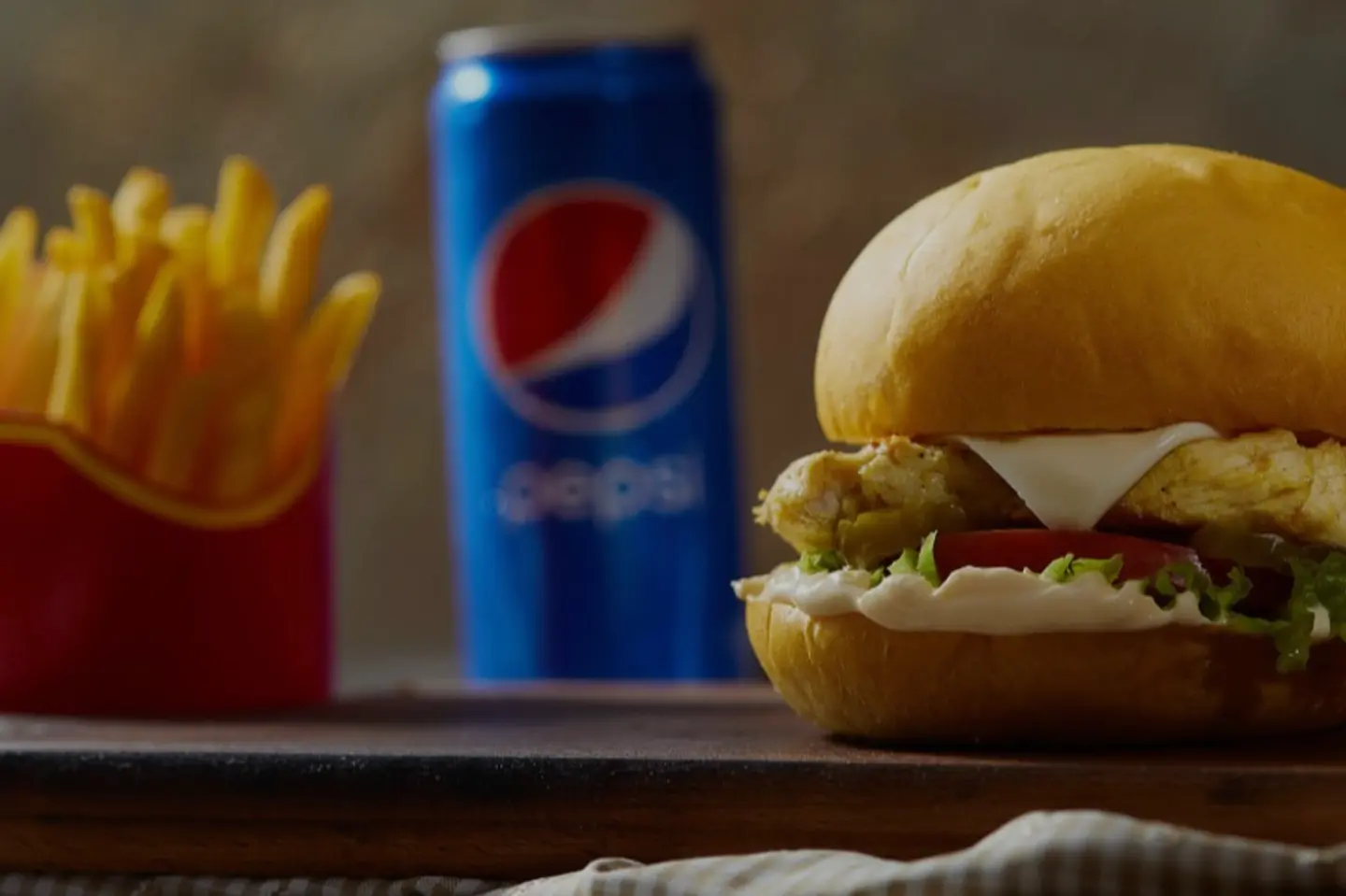 وجبة برجر دجاج