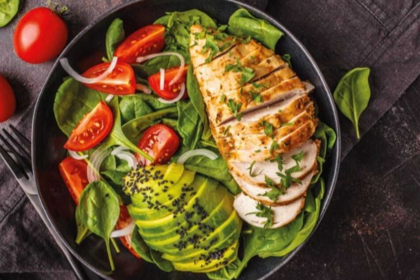 Spinach with Chicken