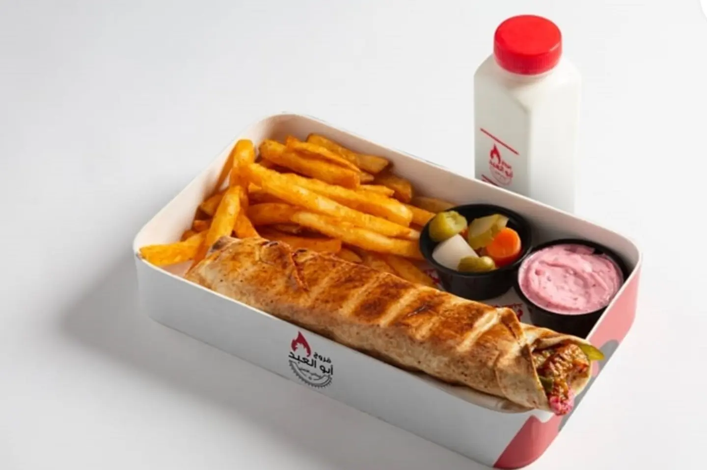 وجبة ابو العبد مع لبن