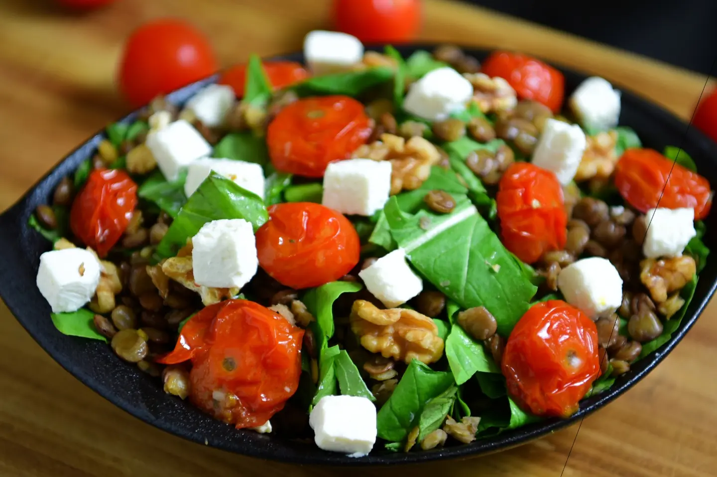 Lentil Salad With Marinated Tomatoes