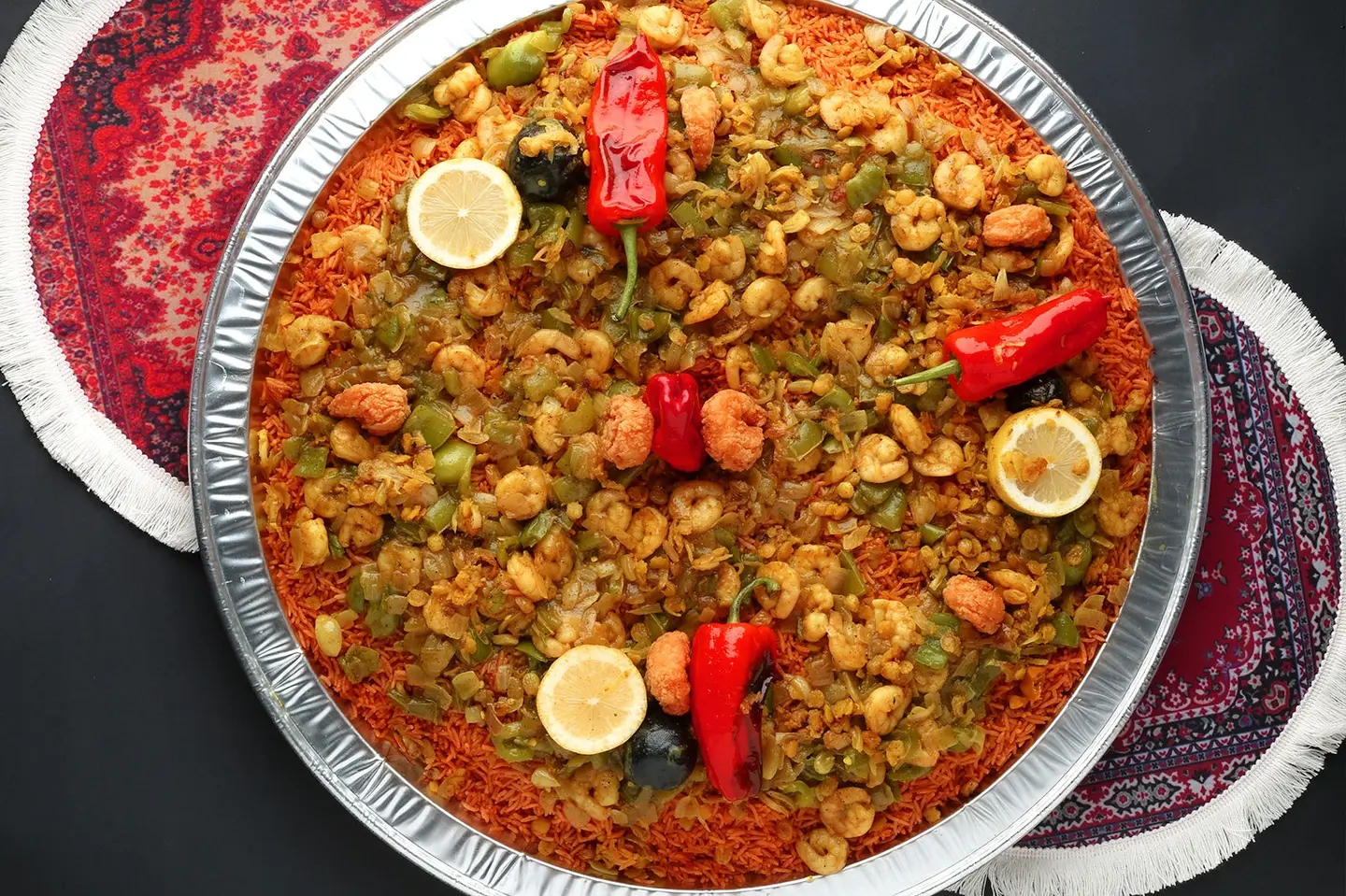 Shrimp Majbous Feast