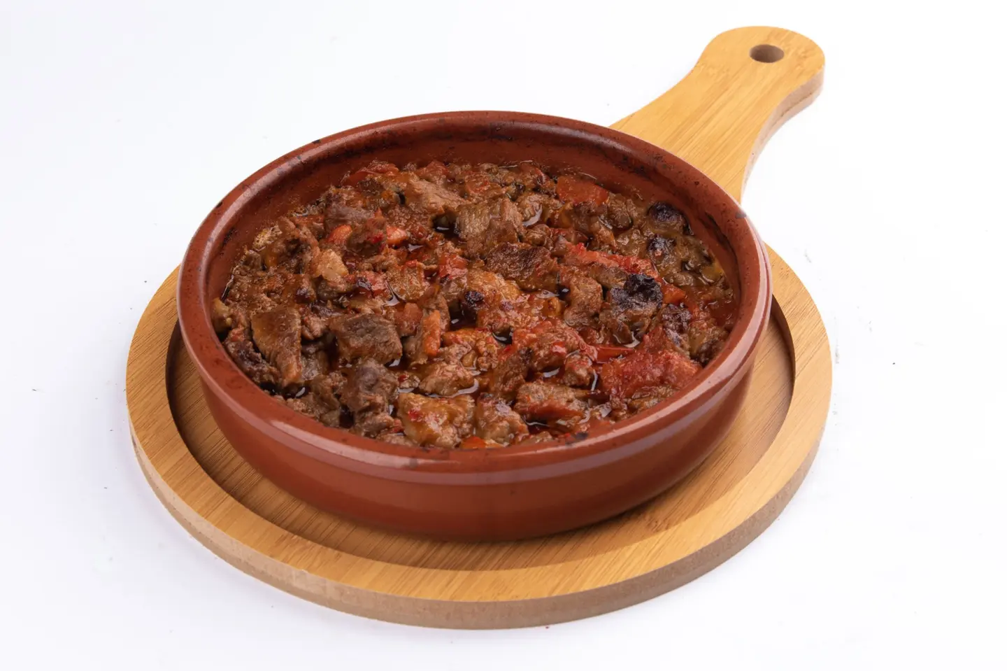 Meat Awsal With Tomato In The Oven