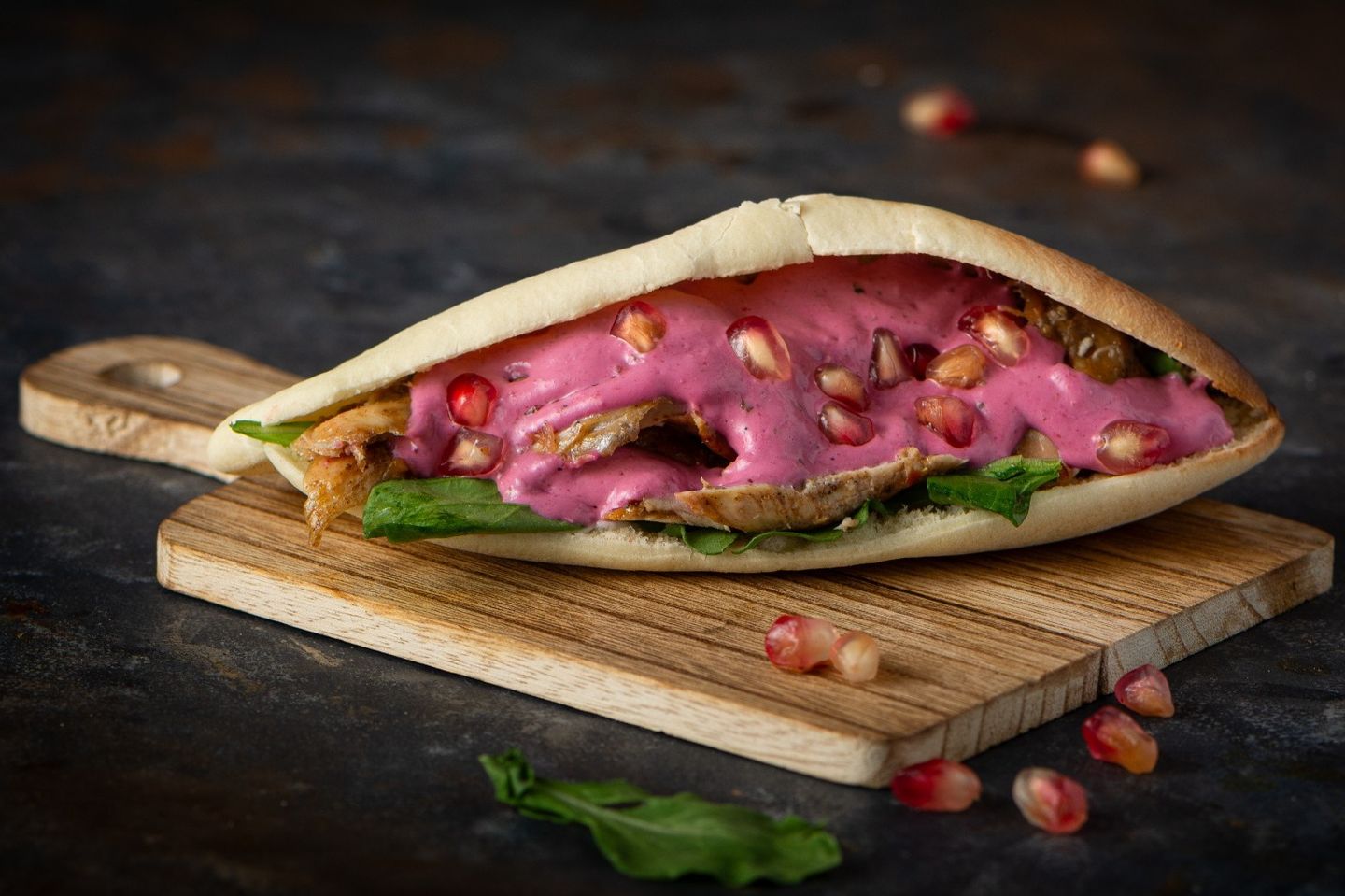 Chicken Beet Sandwich