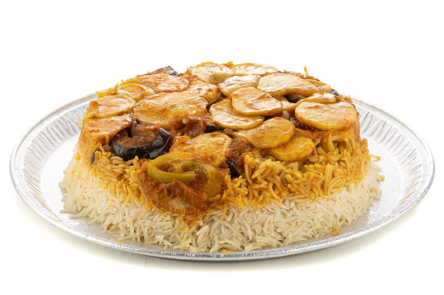 مقلوبة دجاج وسط