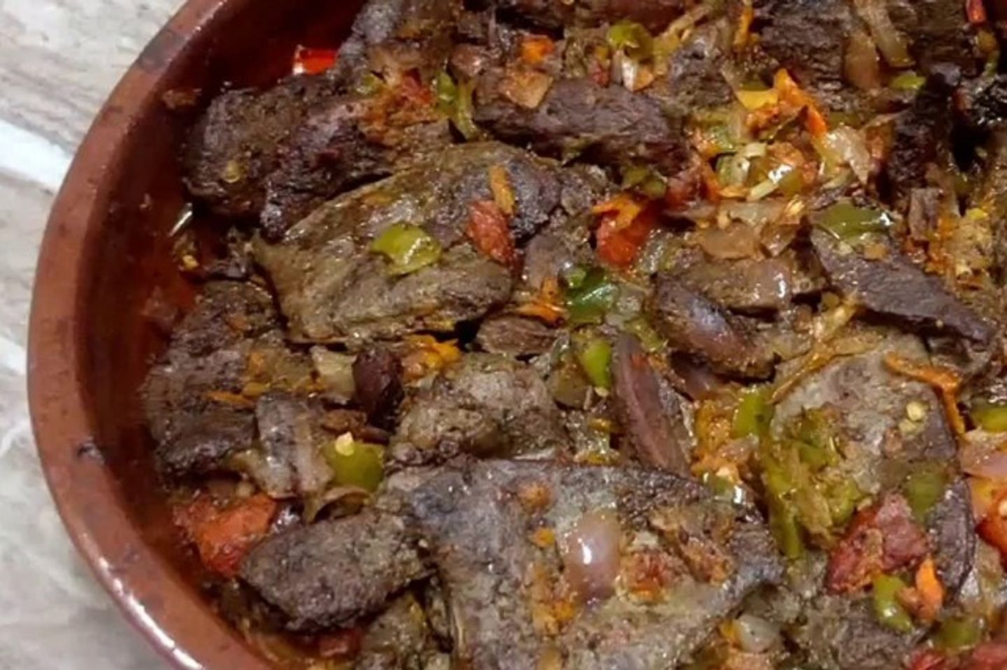 طاجن كبدة اسكندراني