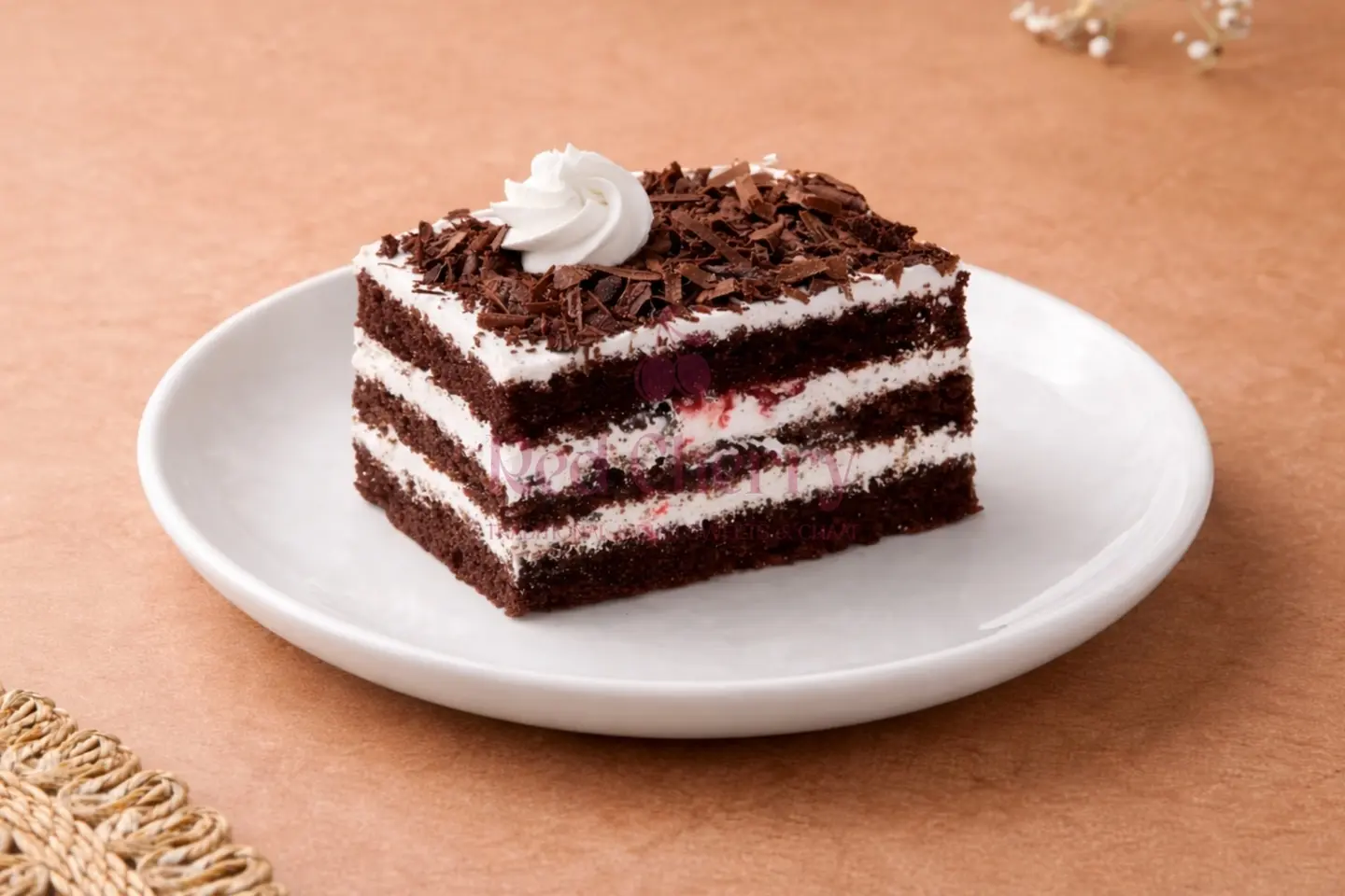 Eggless Black Forest Pastry