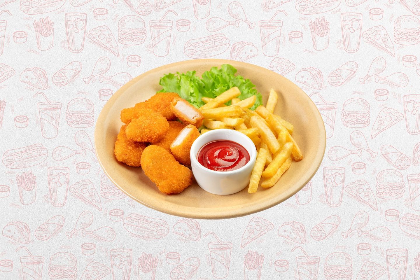 7 Pieces Chicken Nuggets Meal