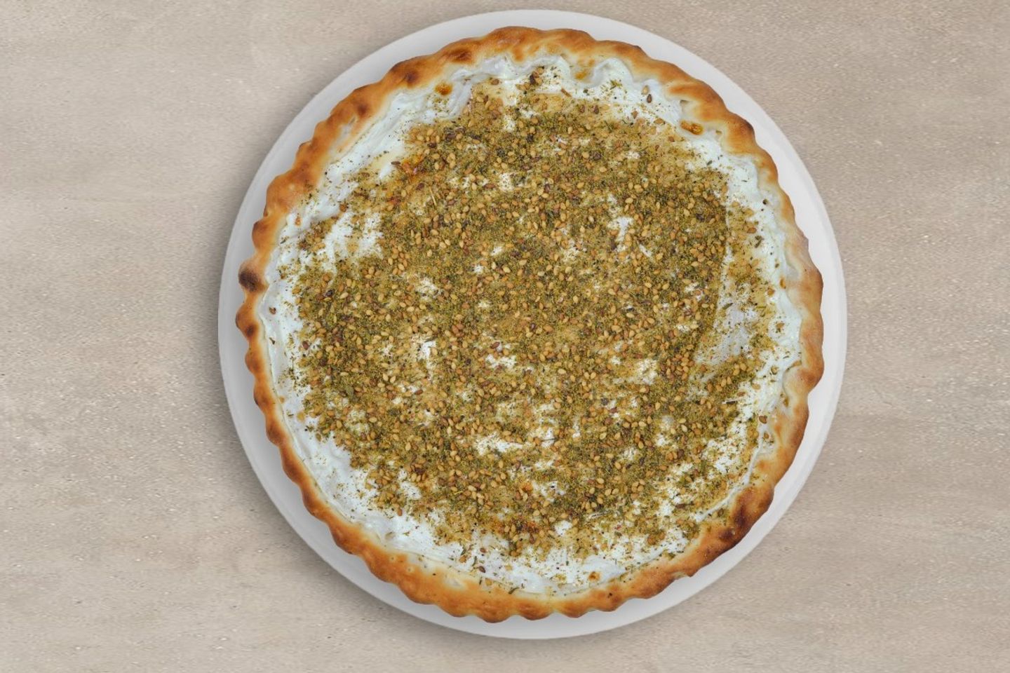 فطيرة لبنة زعتر