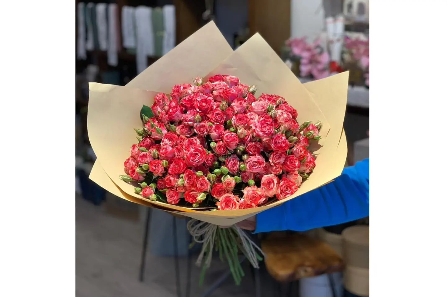 باقة بيبي روز دبل كلر غامق