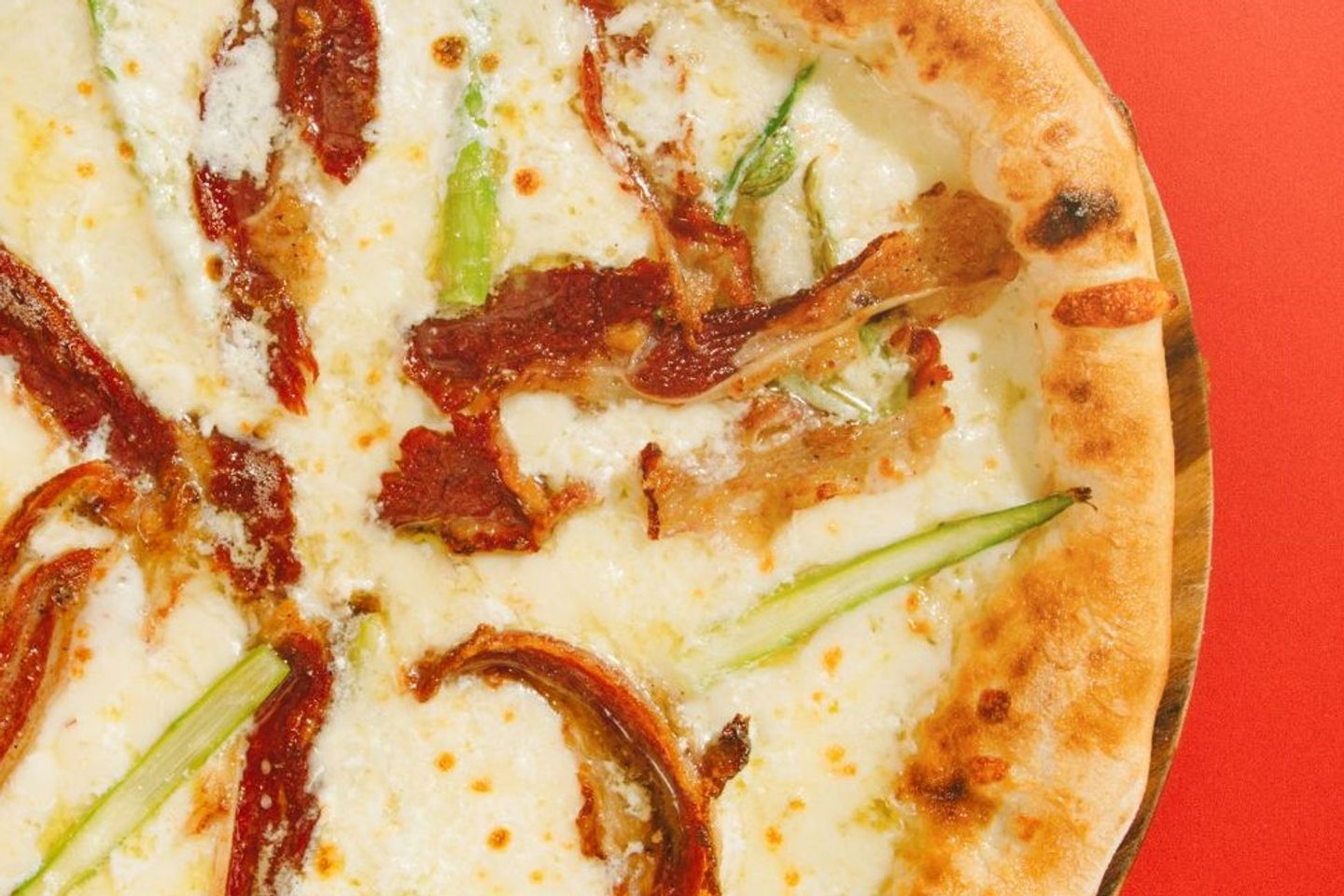 Asparagus And Bacon Pizza