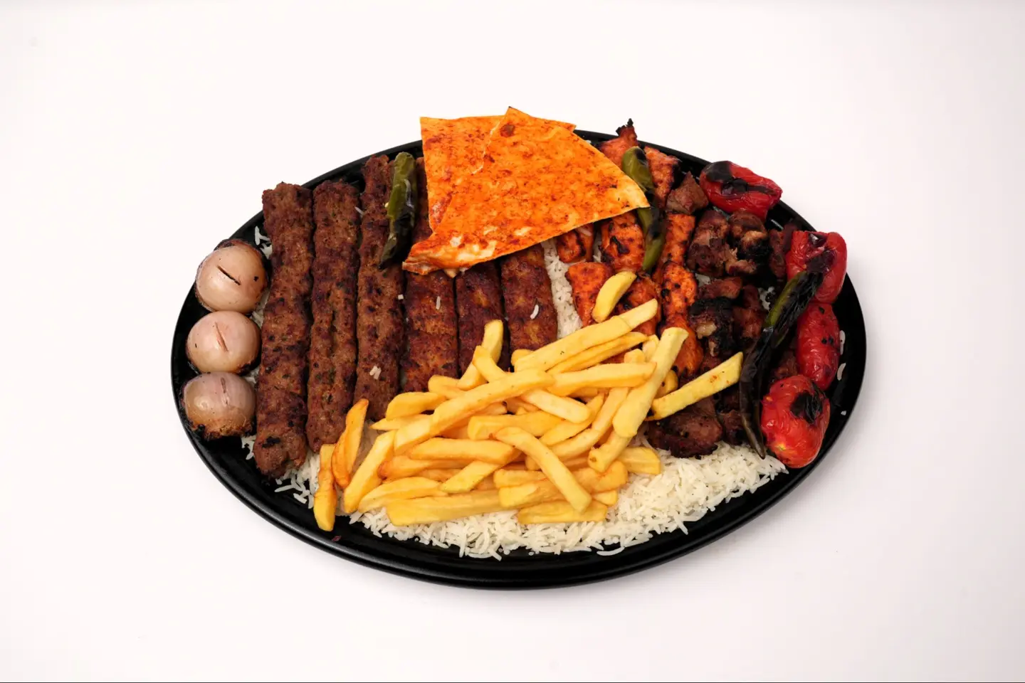 كيلو مشكل مشاوي مع الأرز - مشكل لحم ودجاج