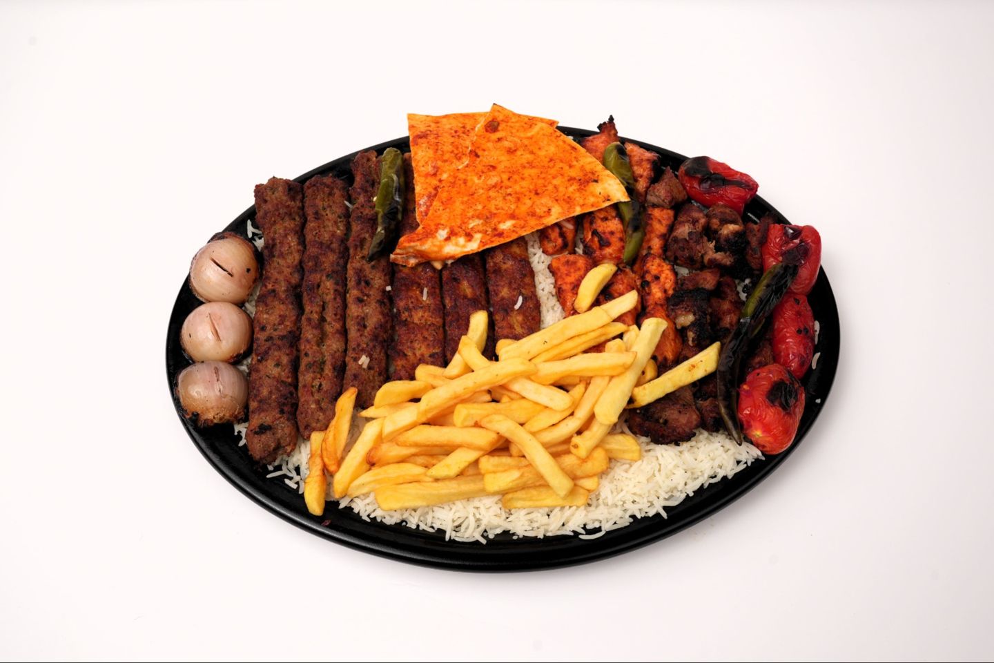 كيلو مشكل مشاوي مع الأرز - مشكل لحم ودجاج