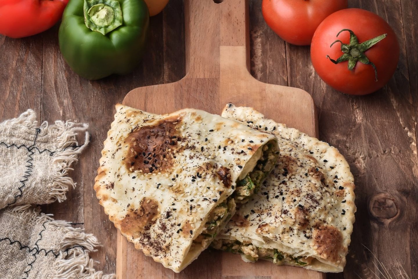 فطيرة البيض بالخضار