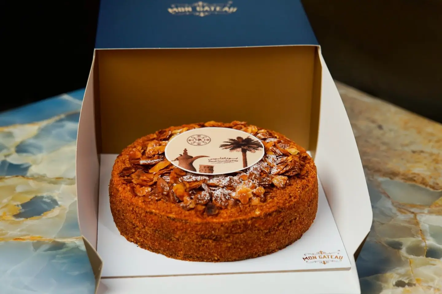 Almond Caramel Cake