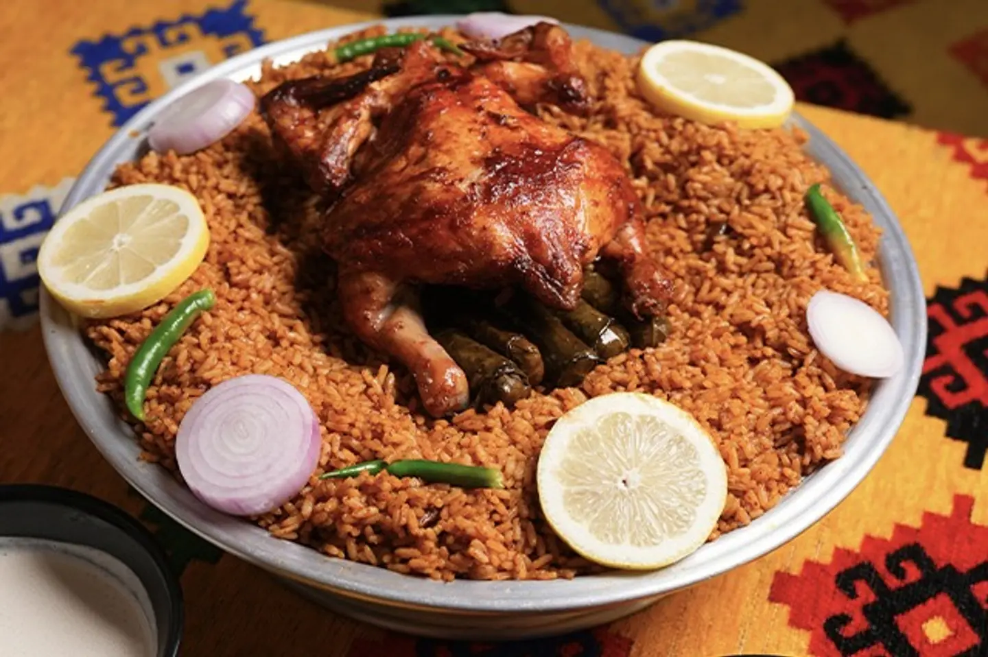 حبة شواية كاملة محشية ورق عنب