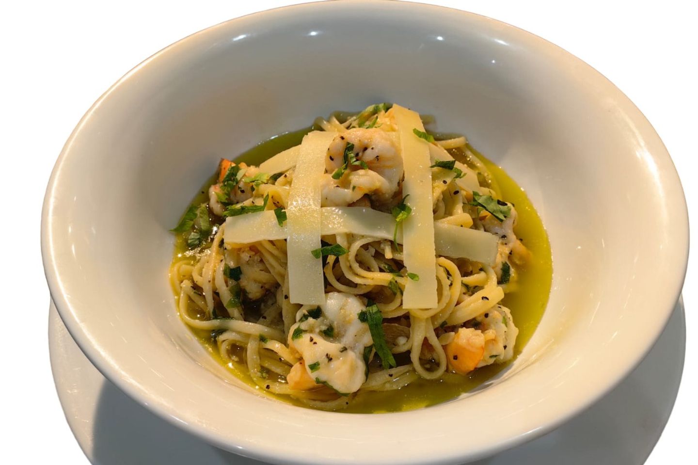 Lemon Linguine Pasta With Shrimp