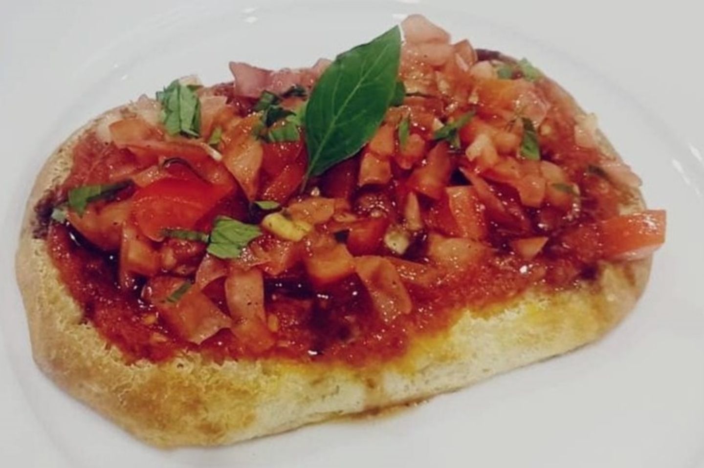 Freshly Baked Tomato Bruschetta