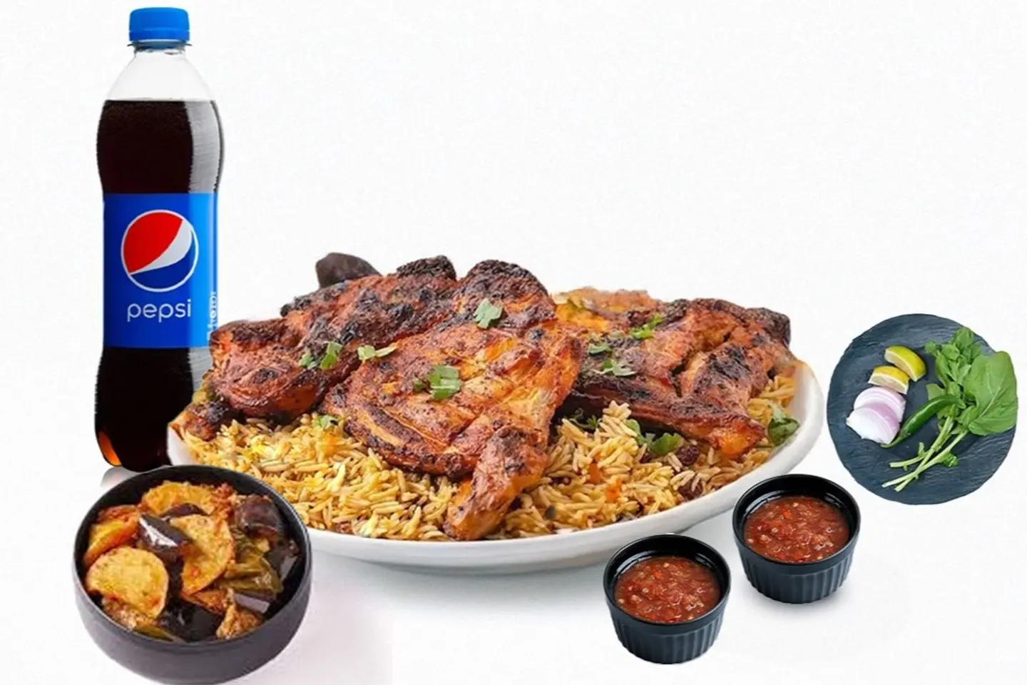 Whole Chicken On Charcoal + Edamame + Liter Drink