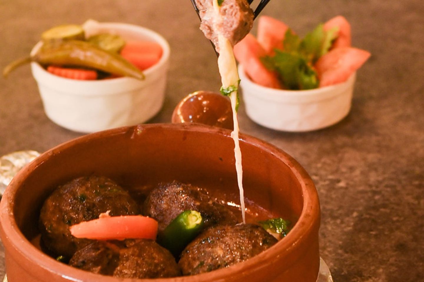 طاجن كرات اللحم
