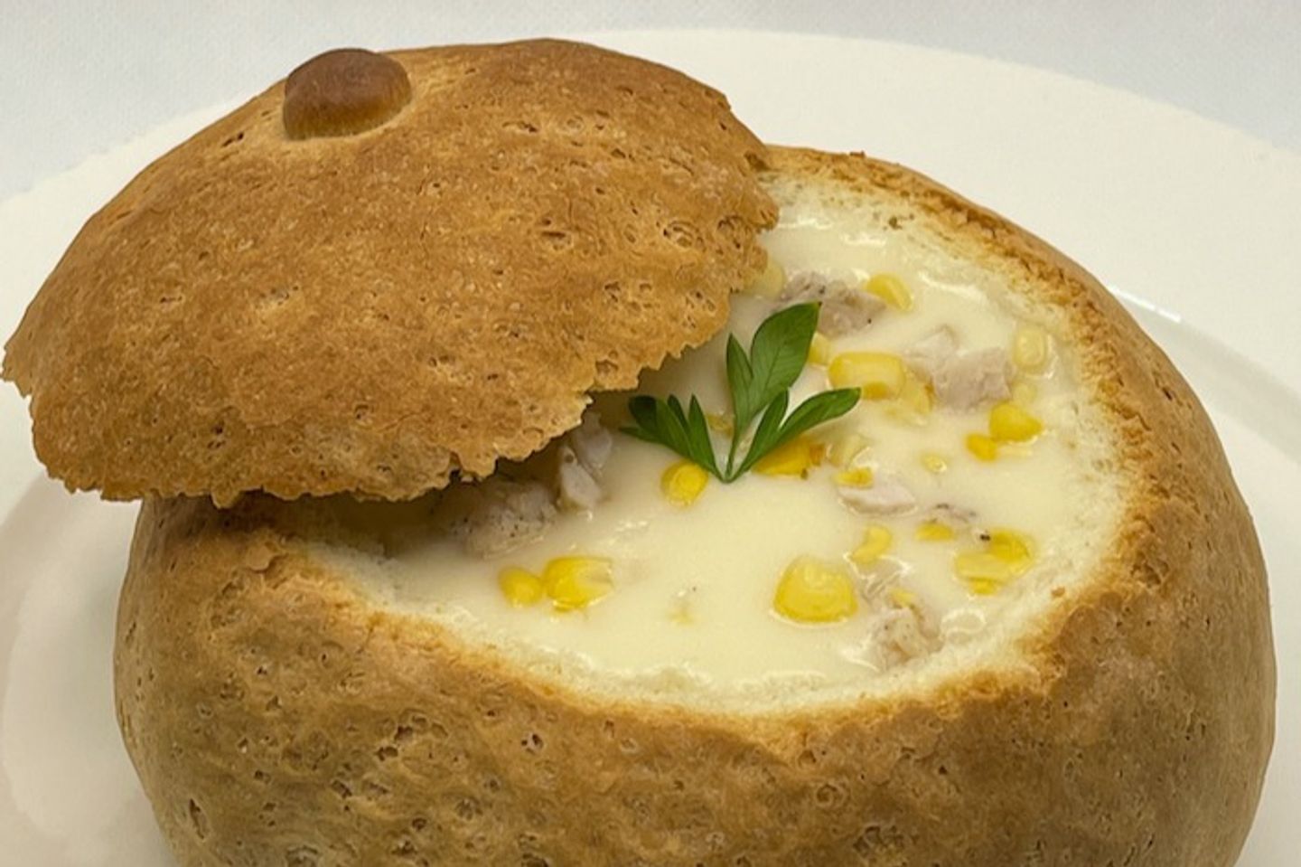 شوربة الدجاج مع الكريمة