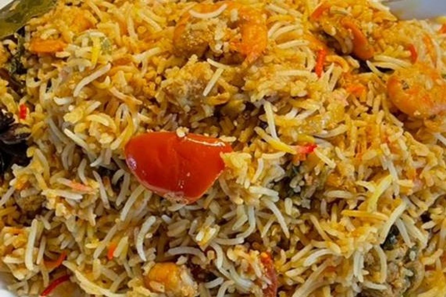 Zafrani Shrimp Biryani