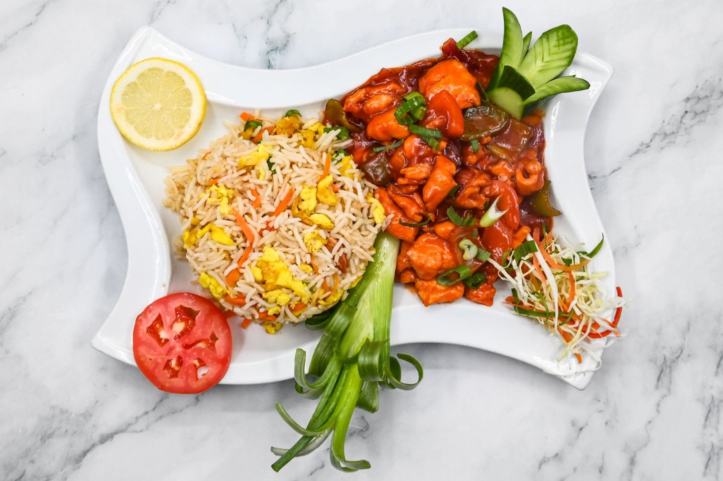Chicken Shashlik With Rice