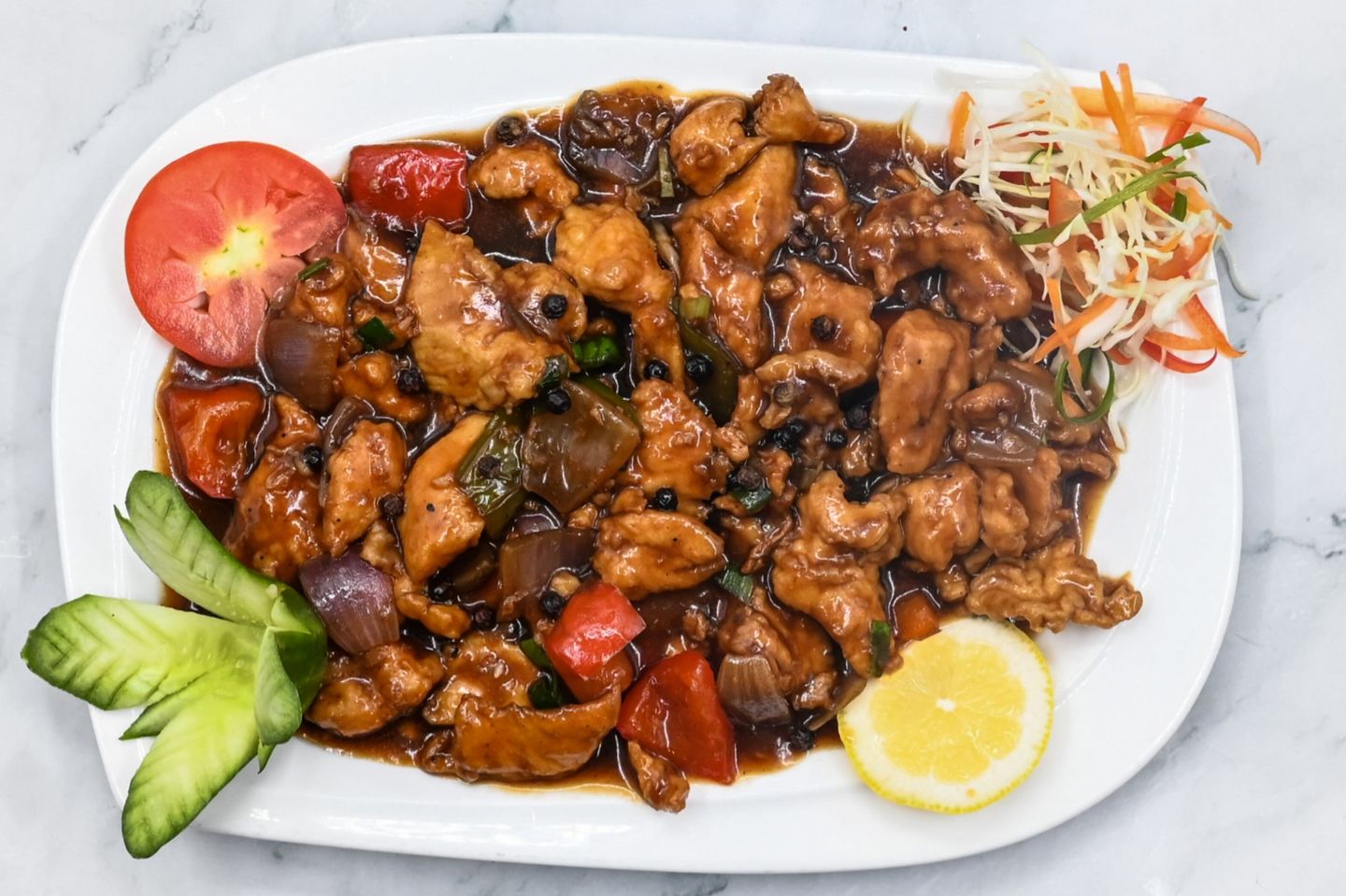 Fish With Black Pepper Sauce