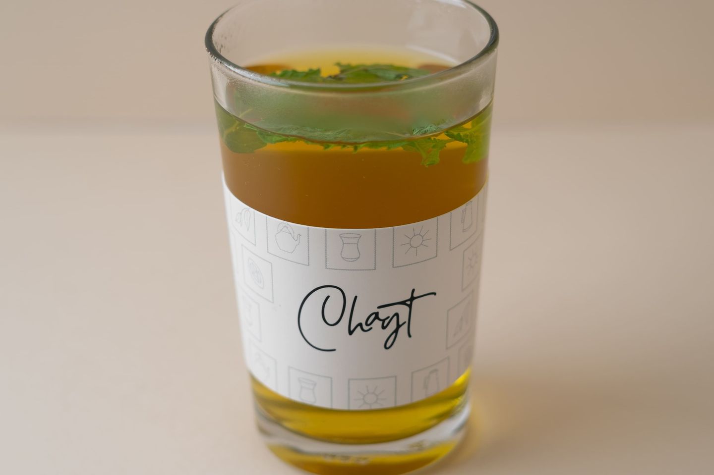 Mint Large Glass Cup